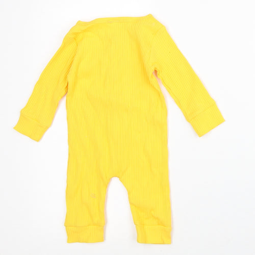 Preworn Yellow Polyester Romper One-Piece Size 3-6 Months