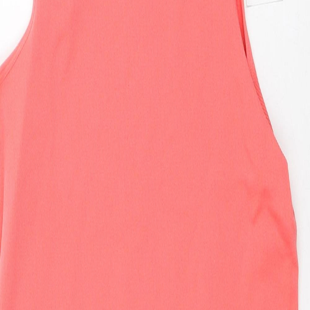 Primark Womens Pink Nylon Bodycon Size 10 Scoop Neck