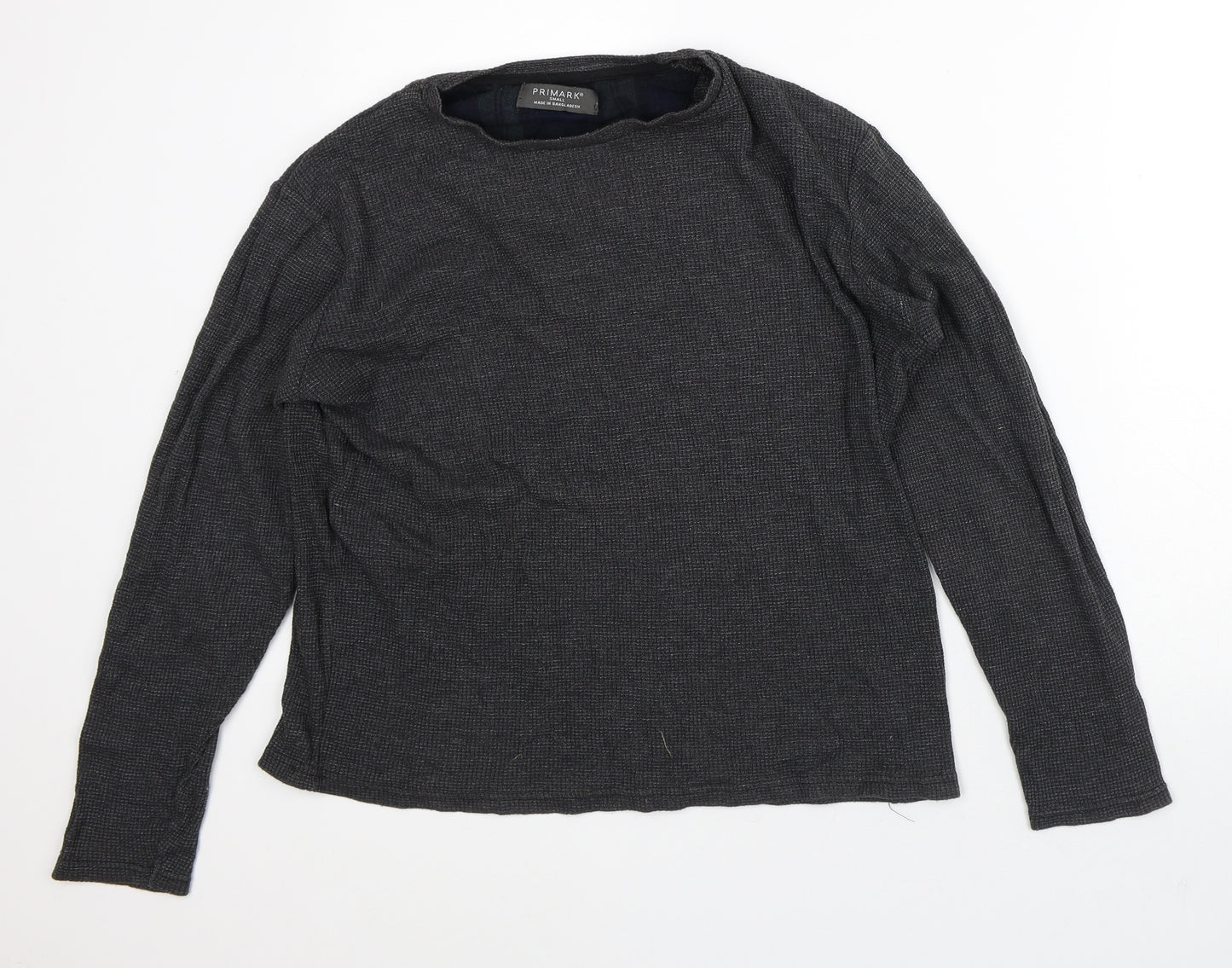 Primark Womens Grey Cotton Pullover Sweatshirt Size S