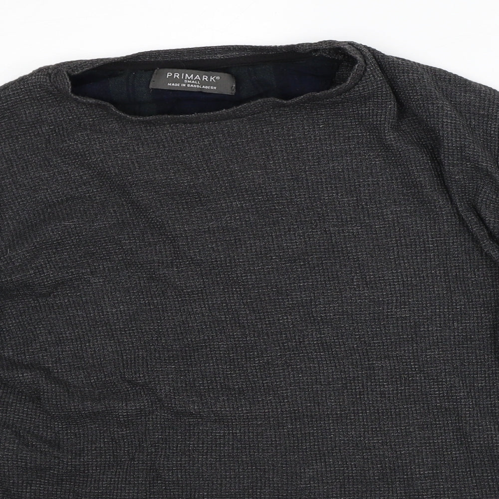 Primark Womens Grey Cotton Pullover Sweatshirt Size S