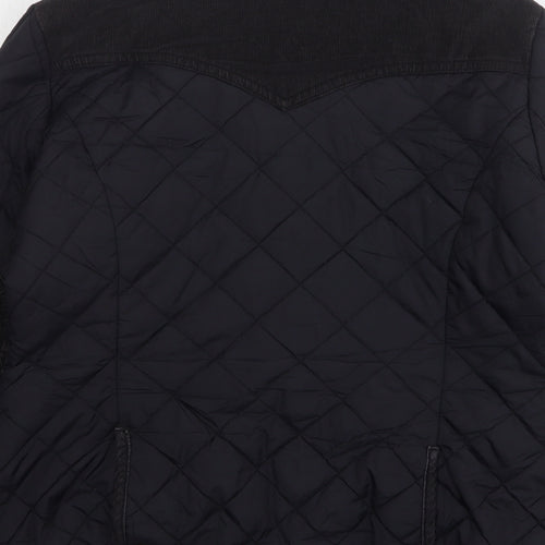 NEXT Womens Black Quilted Jacket Size 16