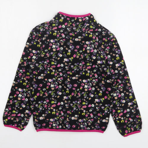 Marks and Spencer Girls Multicoloured Floral Polyester Pullover Sweatshirt Size 8-9 Years