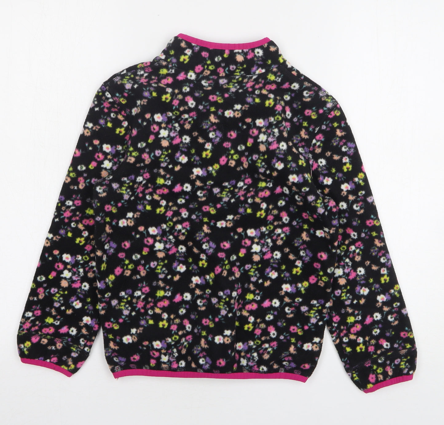 Marks and Spencer Girls Multicoloured Floral Polyester Pullover Sweatshirt Size 8-9 Years