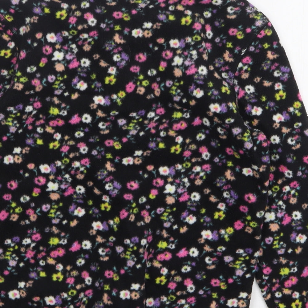 Marks and Spencer Girls Multicoloured Floral Polyester Pullover Sweatshirt Size 8-9 Years
