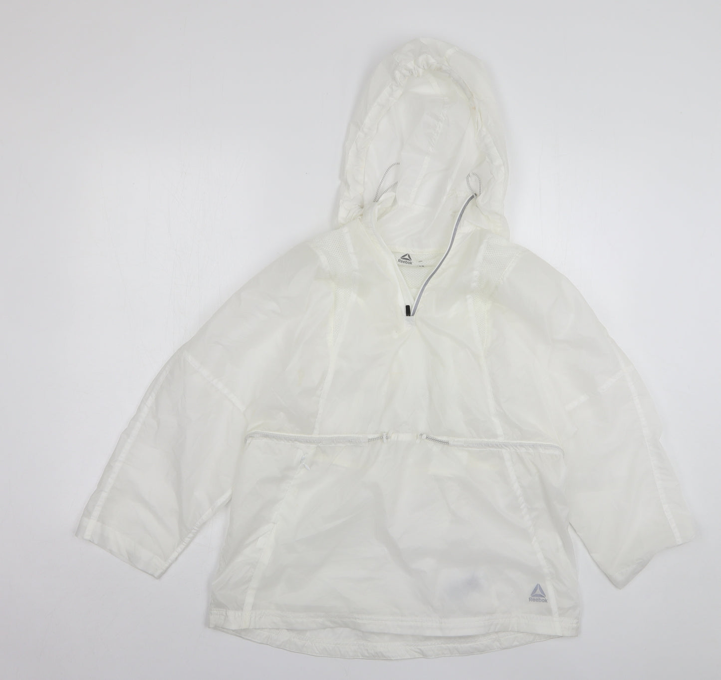 Reebok Womens White Anorak Coat Size 8