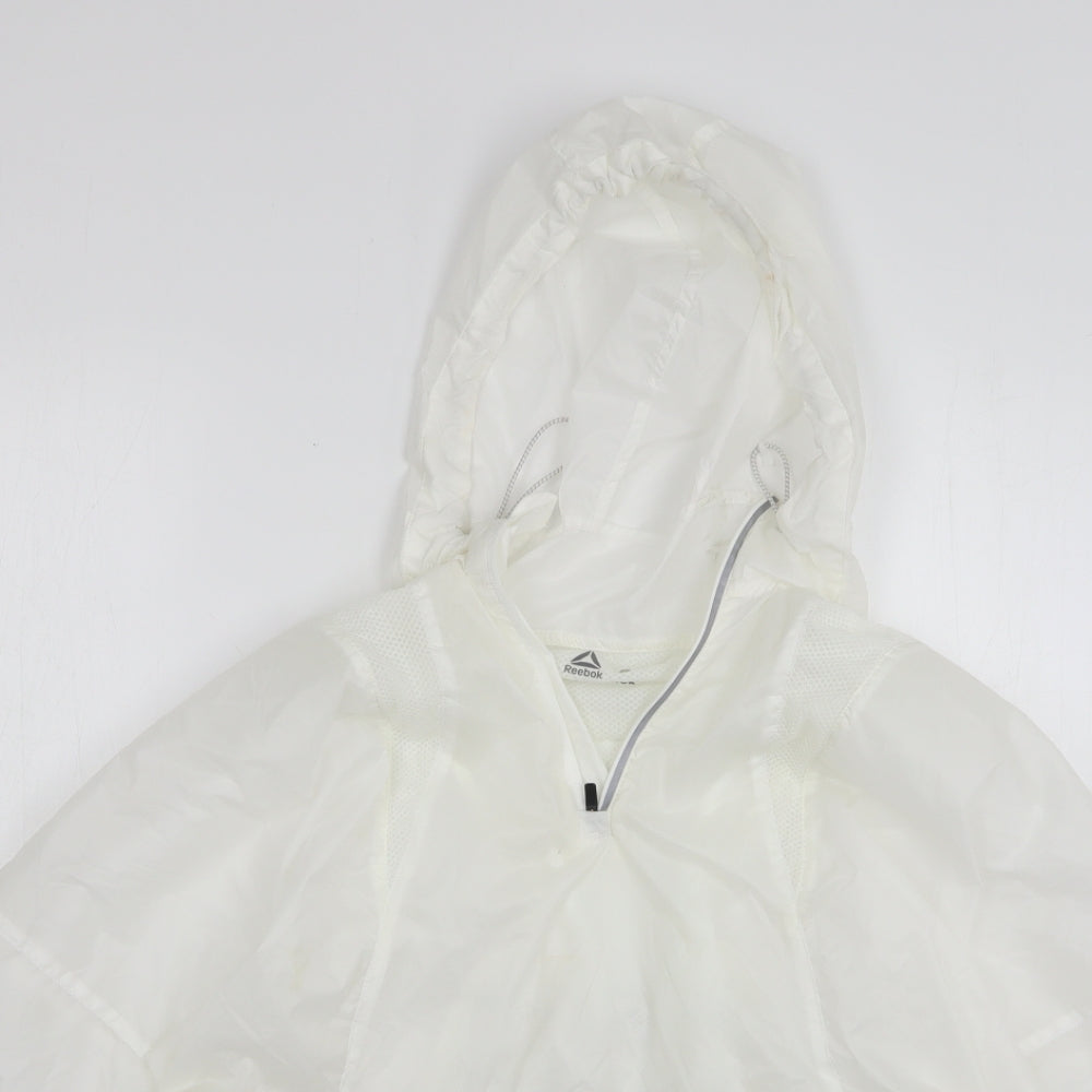 Reebok Womens White Anorak Coat Size 8