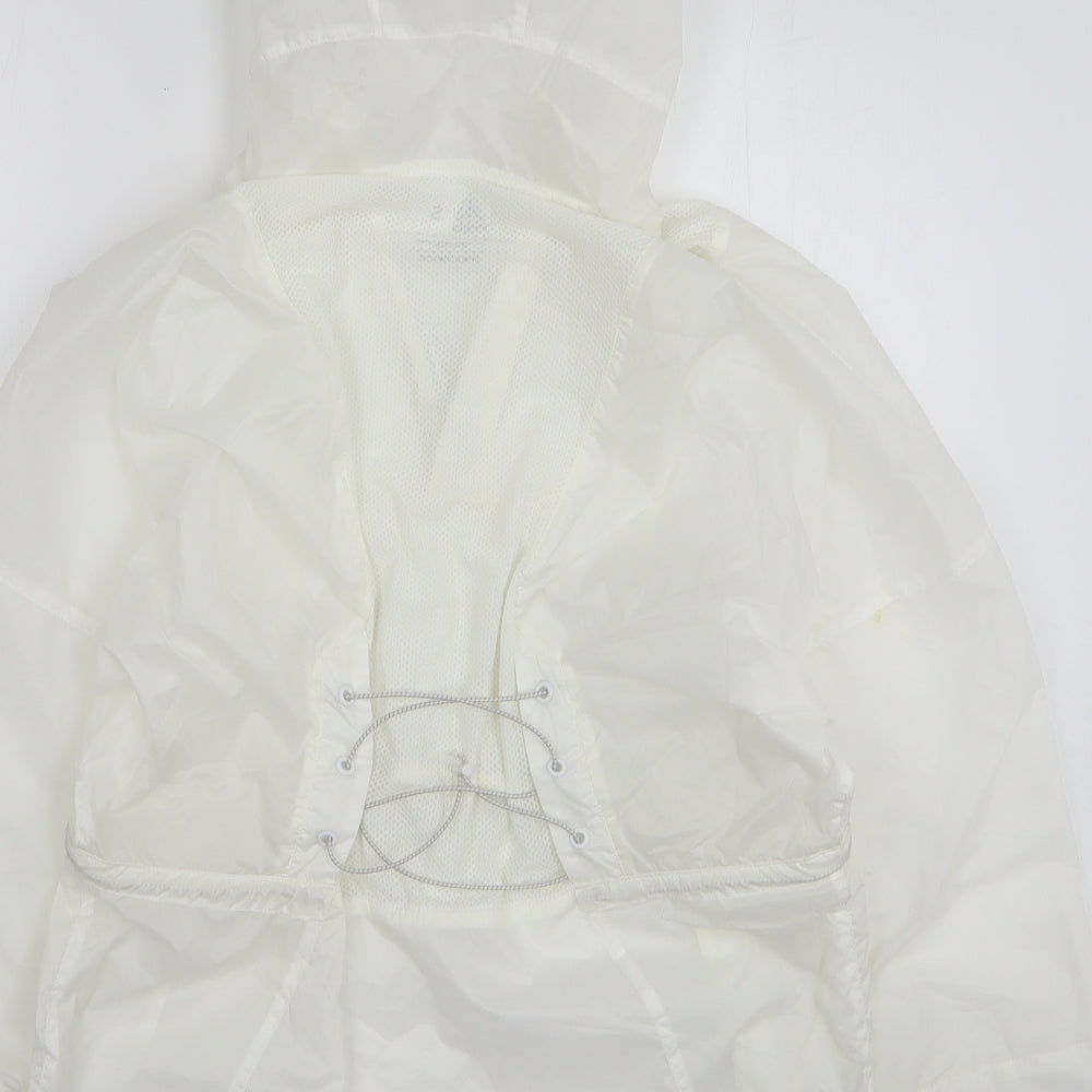 Reebok Womens White Anorak Coat Size 8