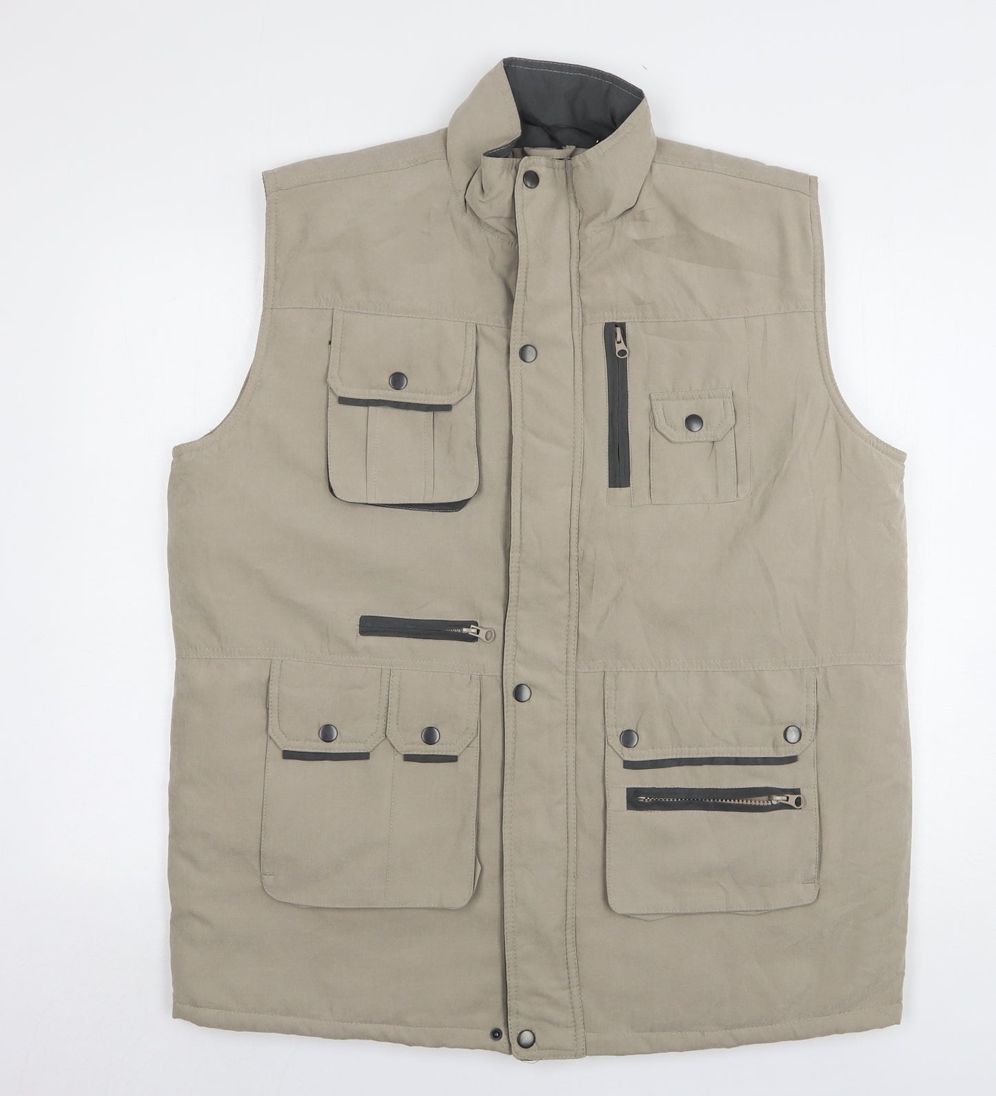 Jackdaw Mens Beige Gilet Jacket Size L