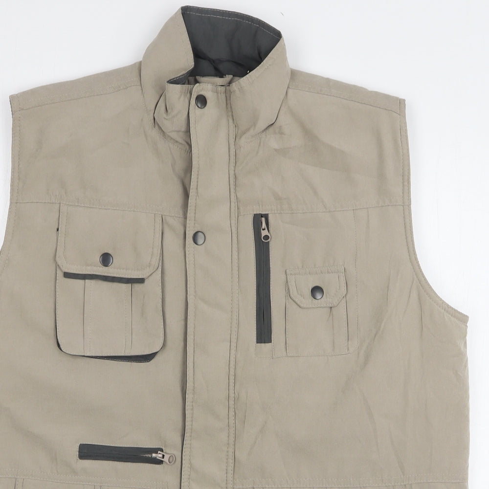 Jackdaw Mens Beige Gilet Jacket Size L