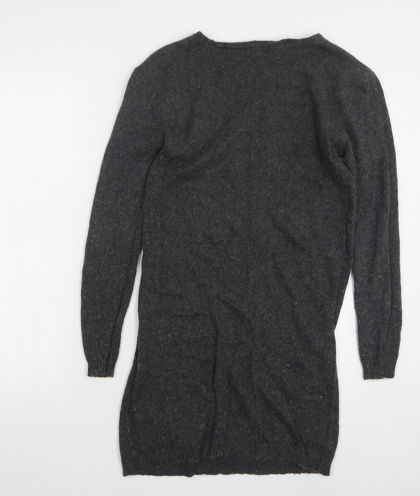 Atmosphere Womens Grey Round Neck Viscose Pullover Jumper Size 8