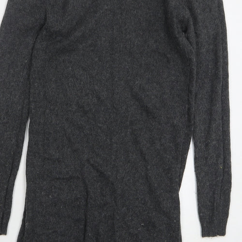 Atmosphere Womens Grey Round Neck Viscose Pullover Jumper Size 8