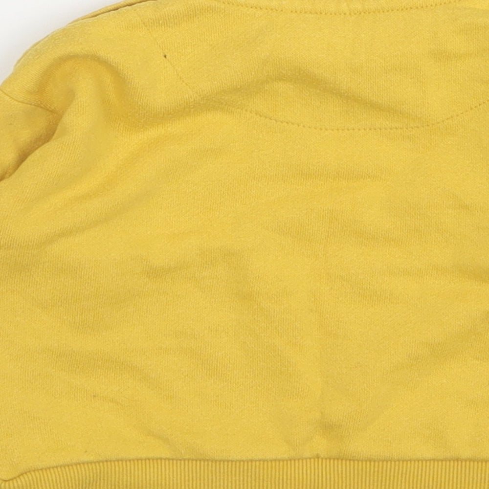 F&F Boys Yellow Cotton Pullover Jumper Size 12-18 Months