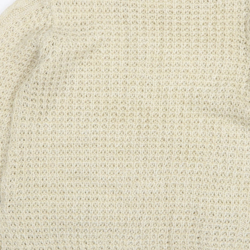 Atmosphere Womens Beige Round Neck Acrylic Pullover Jumper Size 14