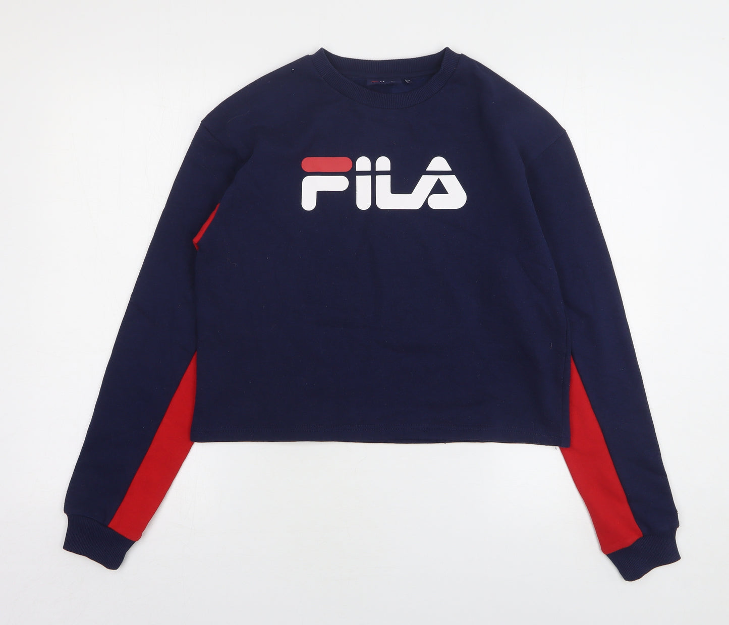 FILA Womens Blue Polyester Pullover Sweatshirt Size S