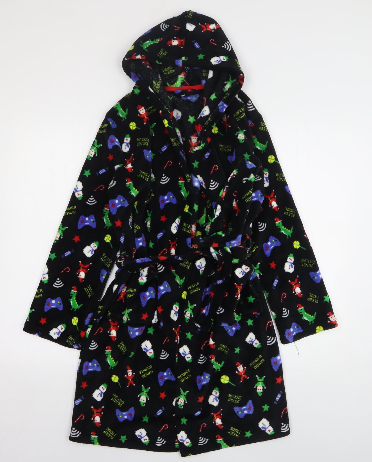 Studio Boys Multicoloured Geometric Polyester Gown Size 12-13 Years Tie - Christmas
