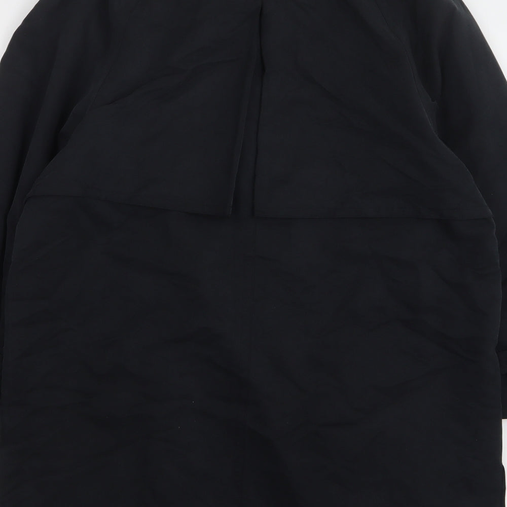 Wallis Womens Black Parka Coat Size 12