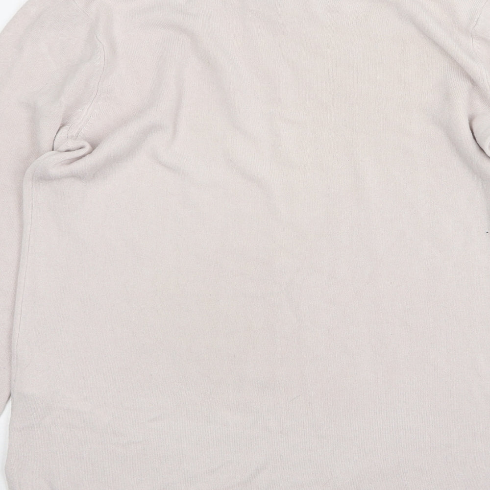 Primark Womens Pink Round Neck Acrylic Pullover Jumper Size 10