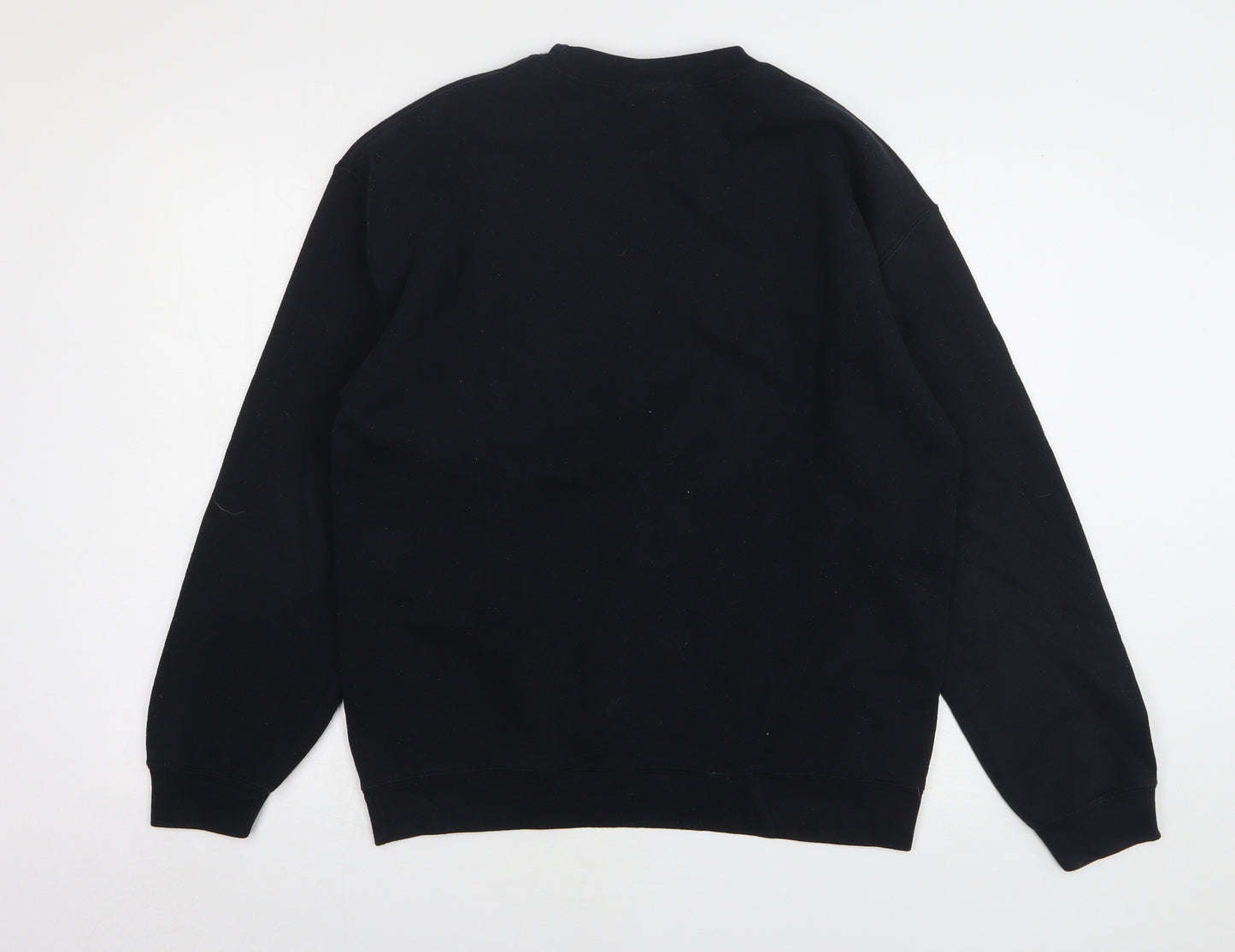 Tunni Mens Black Cotton Pullover Sweatshirt Size M