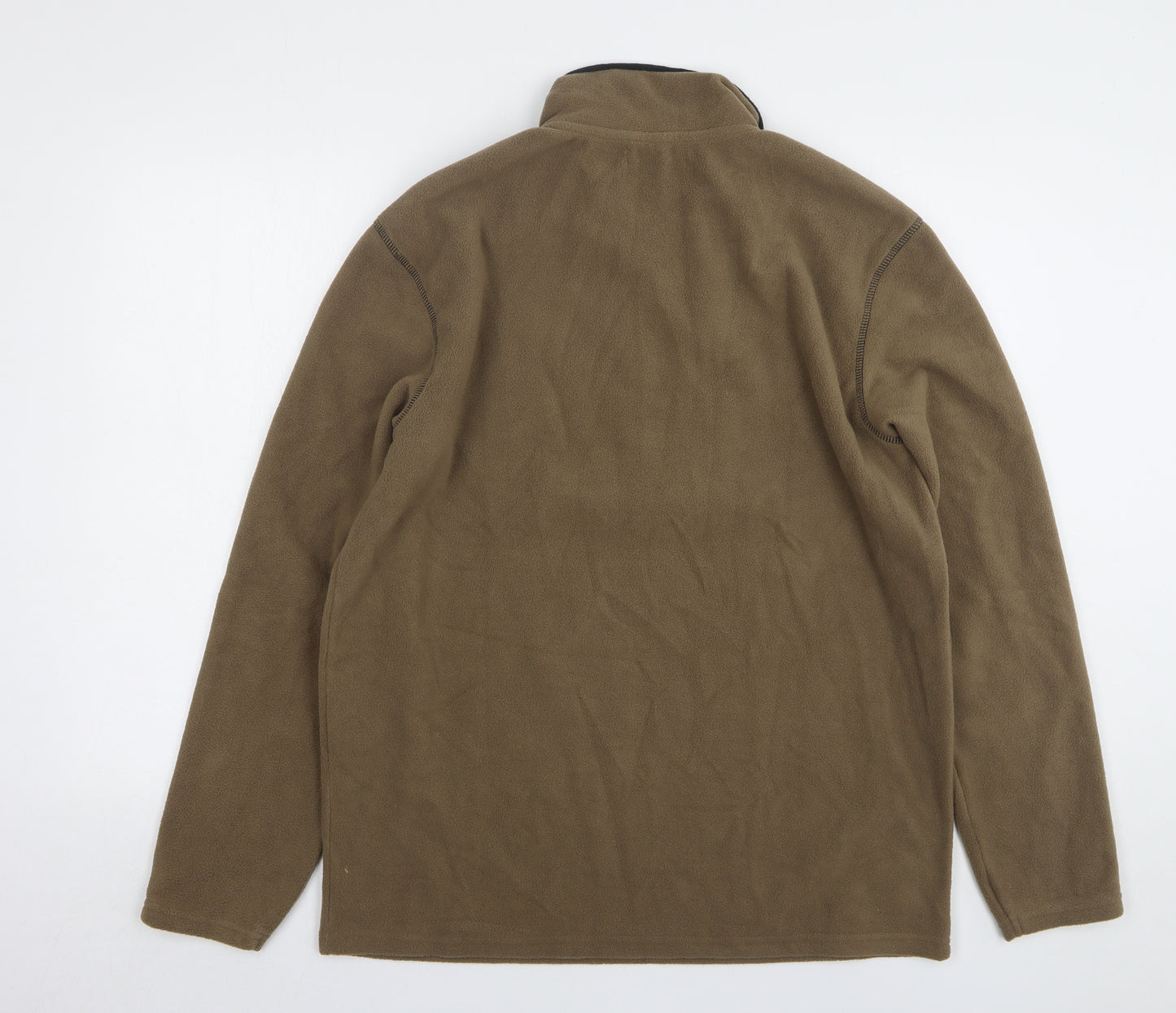 Atlas Mens Brown Polyester Pullover Sweatshirt Size M