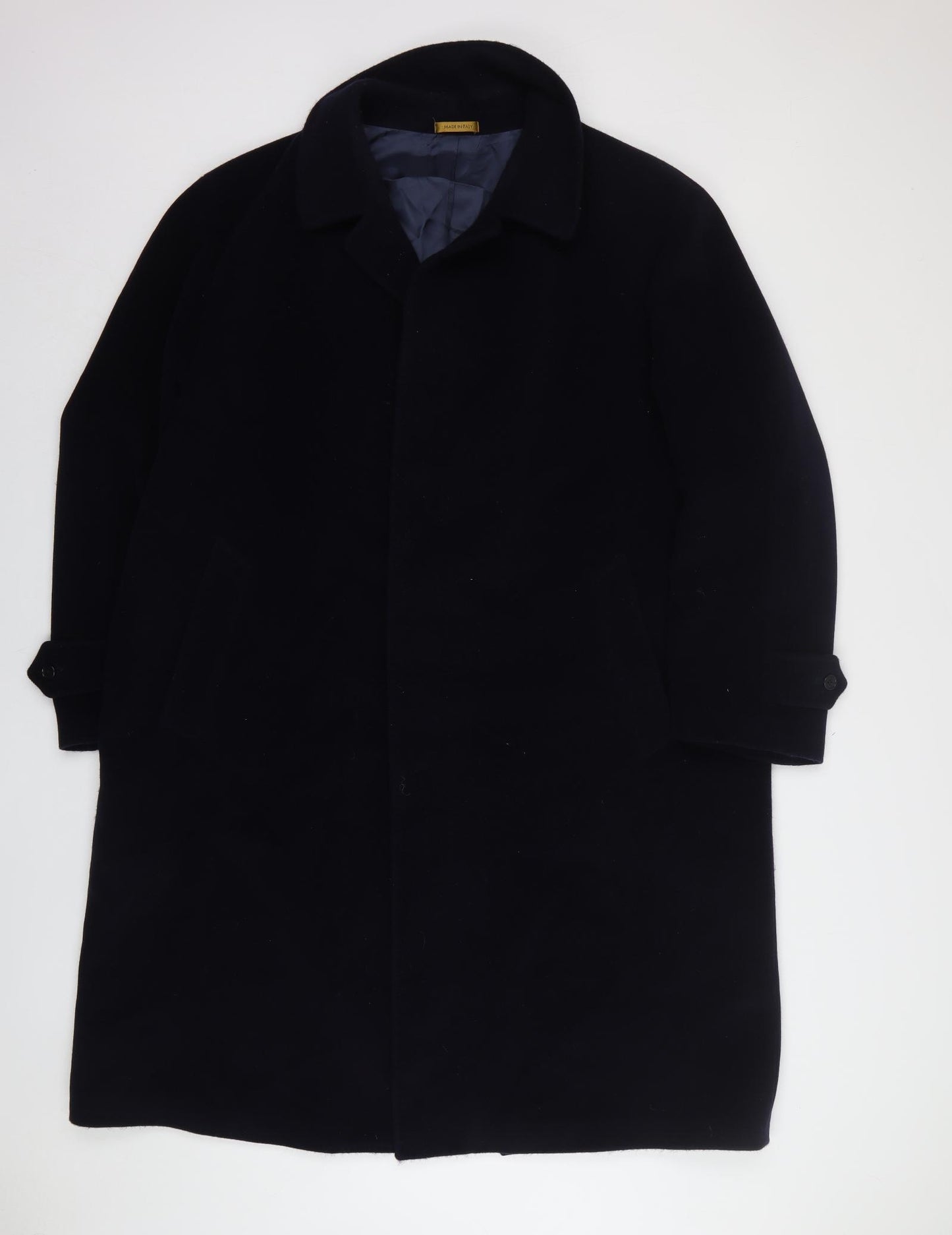 Marks and Spencer Mens Blue Overcoat Coat Size 2XL