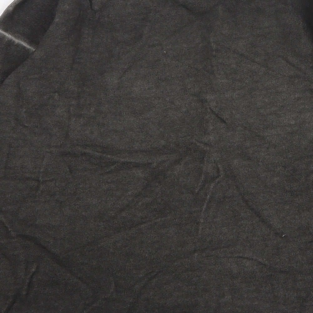 Zara Girls Grey Round Neck Cotton Pullover Jumper Size 11-12 Years