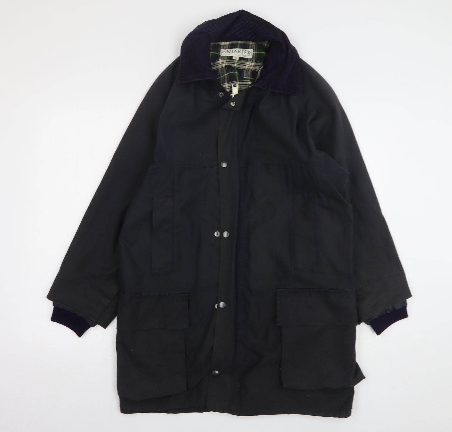 Antartex Mens Blue Parka Coat Size S