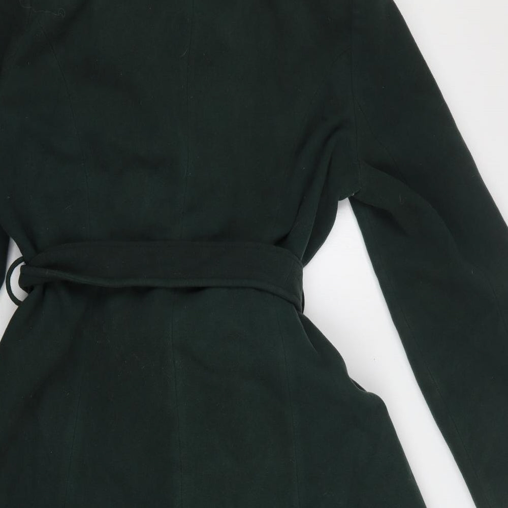 Debenhams Womens Green Overcoat Coat Size 18