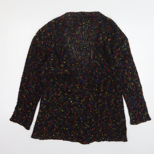 Limited Collection Womens Multicoloured V-Neck Polka Dot Acrylic Cardigan Jumper Size M