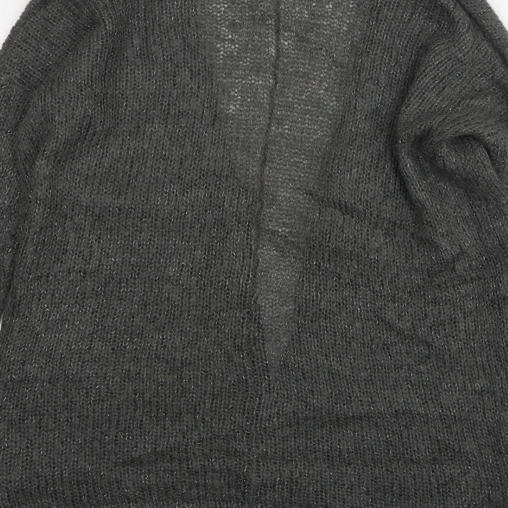 NEXT Womens Grey V-Neck Acrylic Cardigan Jumper Size 12