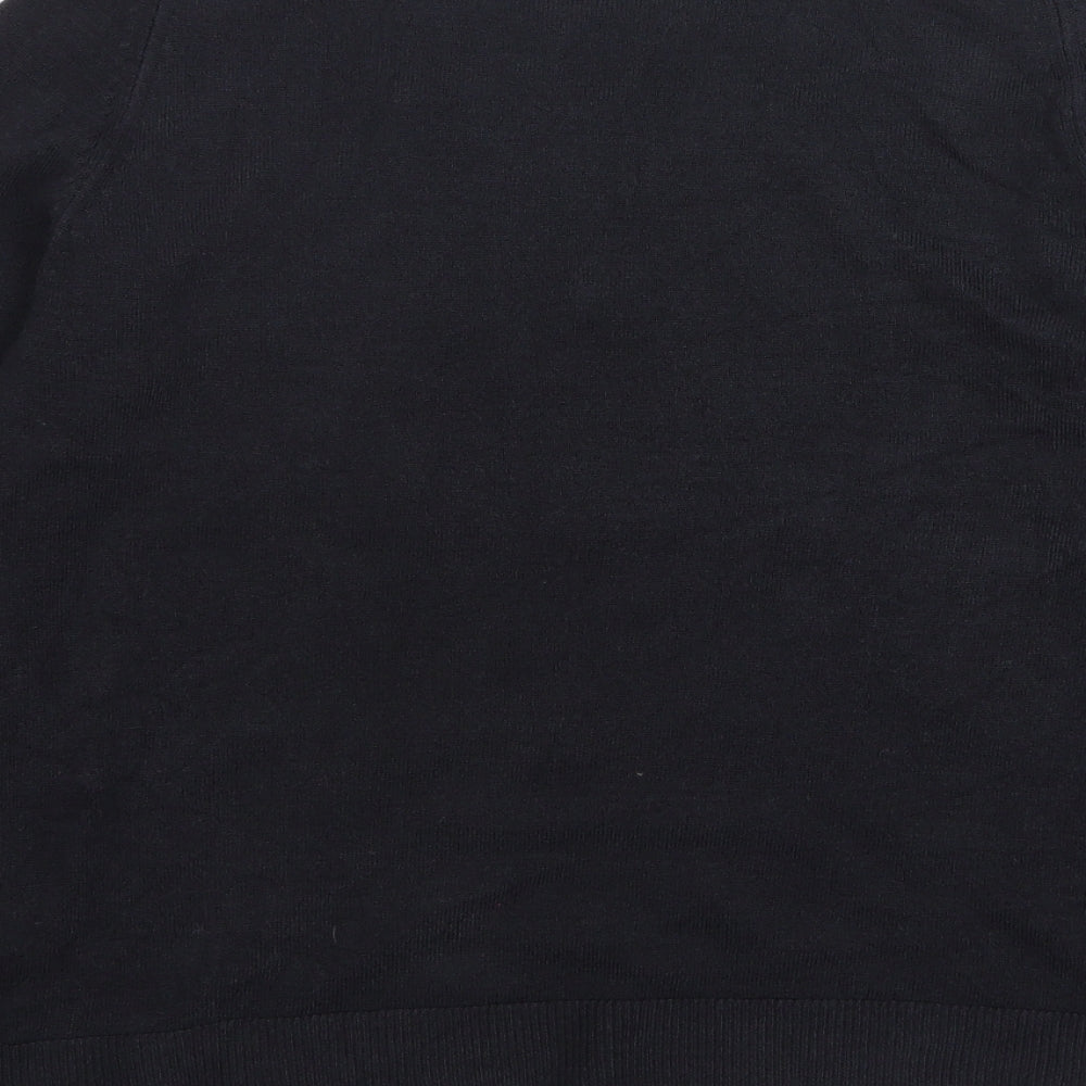 Marks and Spencer Womens Grey Round Neck Acrylic Pullover Jumper Size 12