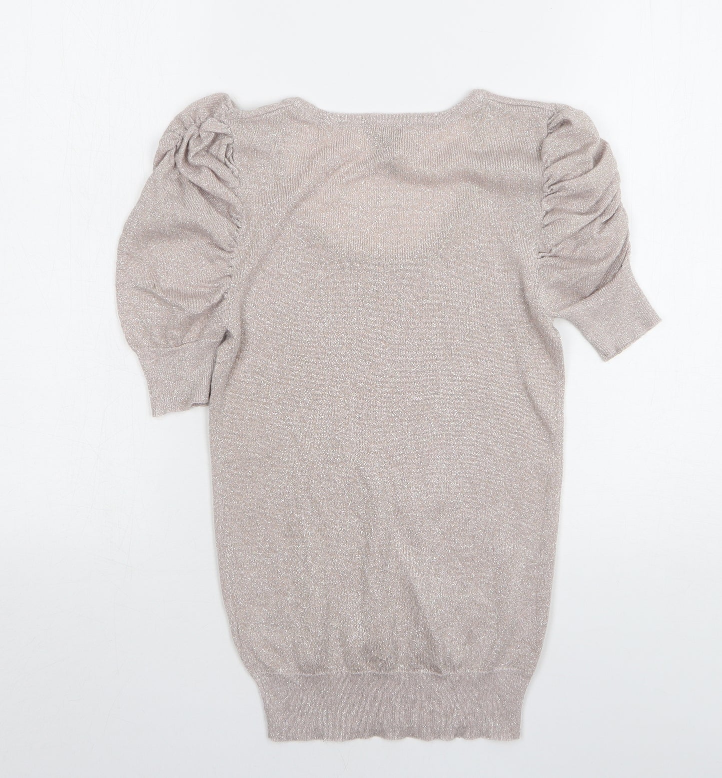 Topshop Womens Pink Round Neck Viscose Pullover Jumper Size 8