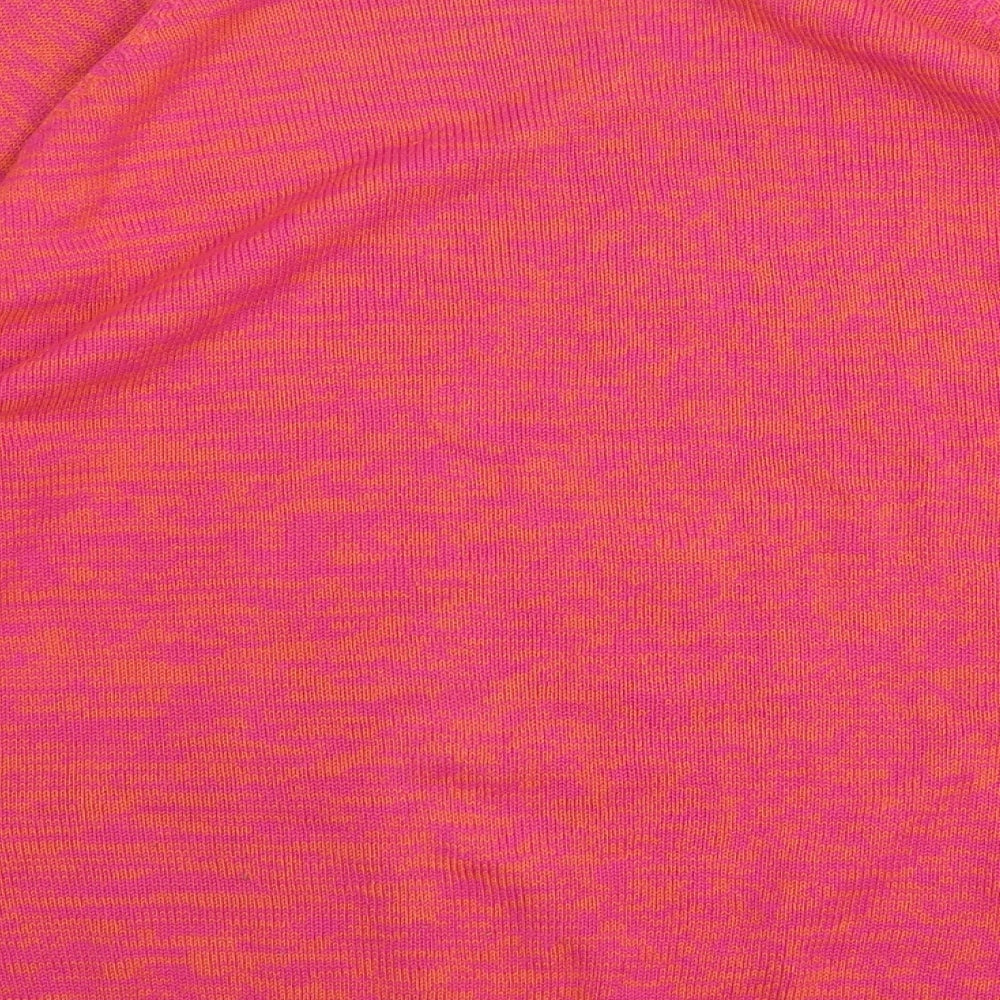 Simply Be Womens Pink Round Neck Geometric Acrylic Pullover Jumper Size 20