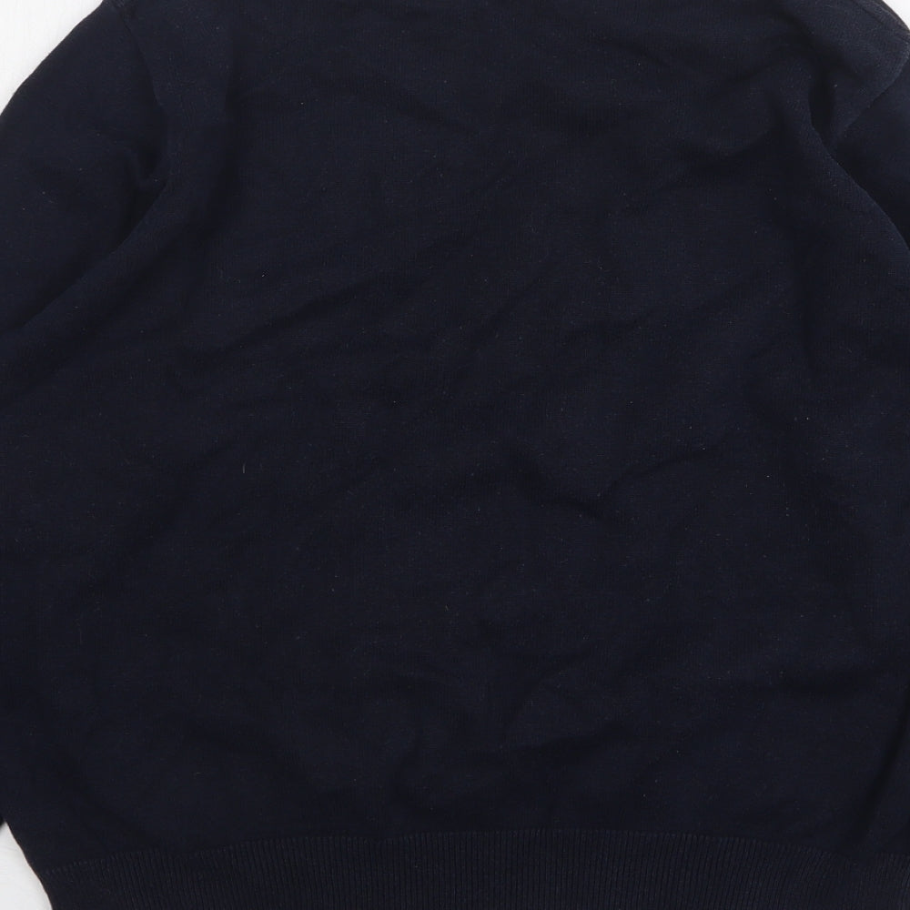 Henri Lloyd Mens Blue Round Neck Cotton Pullover Jumper Size M