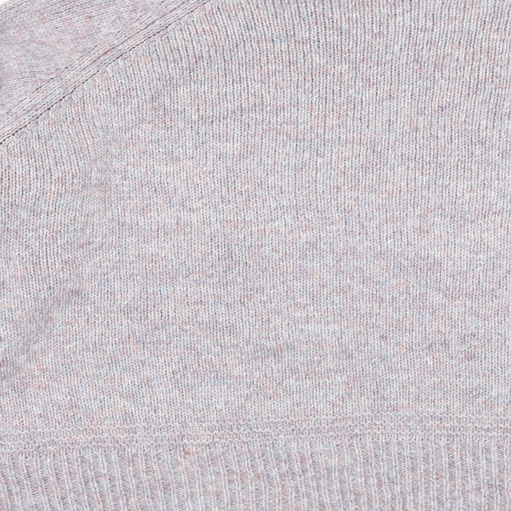 Oasis Womens Purple Round Neck Acrylic Pullover Jumper Size XL