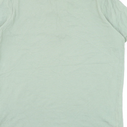 Livergy Mens Green Cotton Polo Size M Collared Pullover - Tropical Club