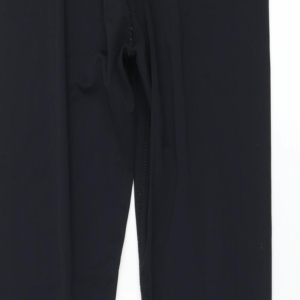 Primark Womens Black Polyamide Compression Leggings Size 14 L26 in Regular Pullover
