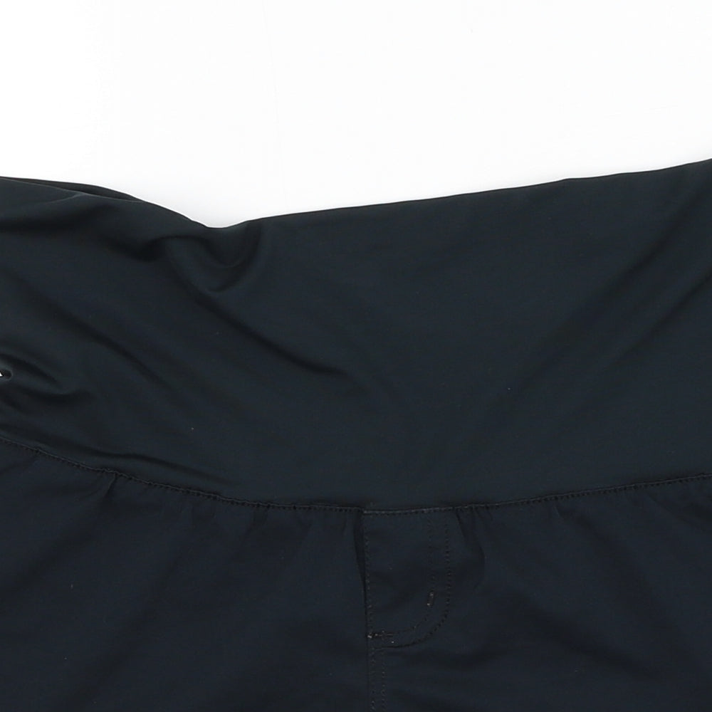 ROXY Womens Black Polyester Athletic Shorts Size XS L3 in Regular