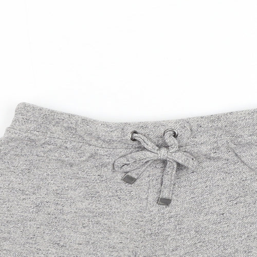 Atmosphere Womens Grey Cotton Sweat Shorts Size 4 L3 in Regular Pull On