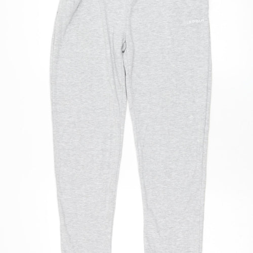 LA Gear Womens Grey Polyester Jogger Trousers Size 10 L28 in Regular Drawstring