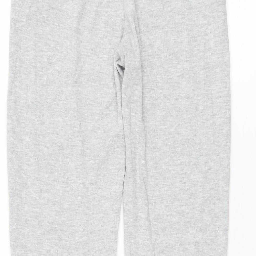 LA Gear Womens Grey Polyester Jogger Trousers Size 10 L28 in Regular Drawstring