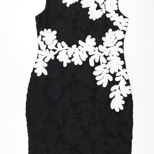 Roman Womens Black Polyamide Shift Size 14 Round Neck Pullover