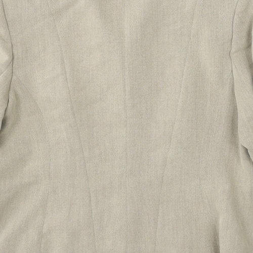 Alex&co Womens Beige Polyester Jacket Suit Size 16