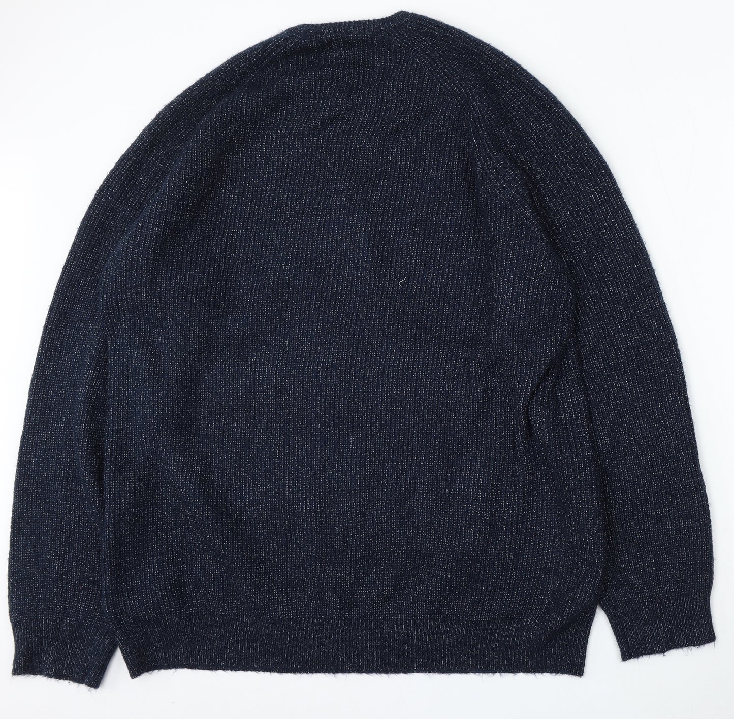 Marks and Spencer Womens Blue Round Neck Polyamide Pullover Jumper Size 3XL