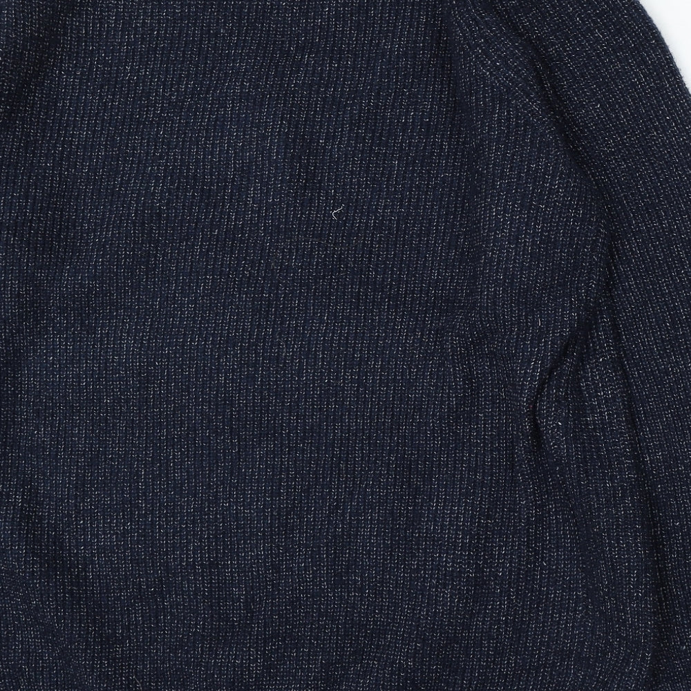 Marks and Spencer Womens Blue Round Neck Polyamide Pullover Jumper Size 3XL