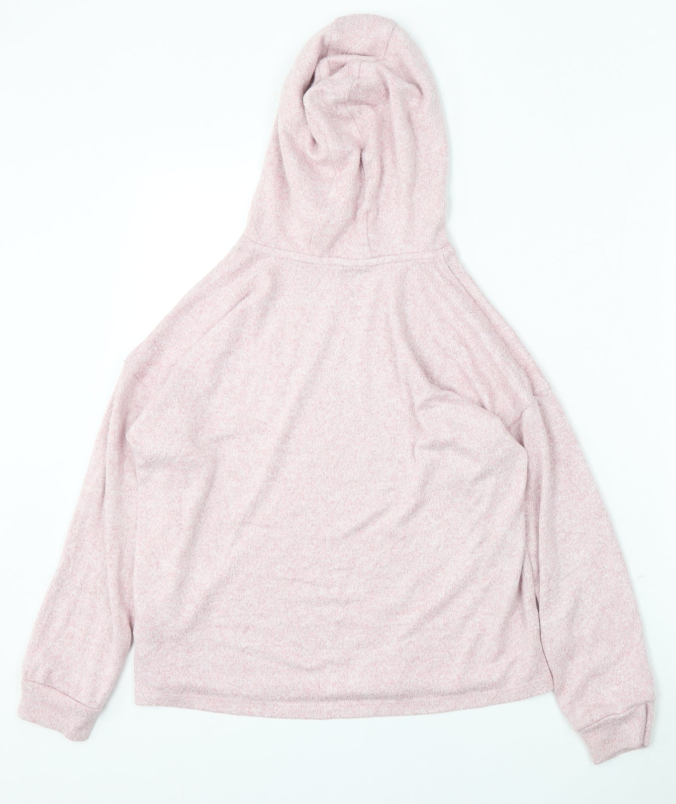 Marks and Spencer Girls Pink Viscose Pullover Hoodie Size 12-13 Years