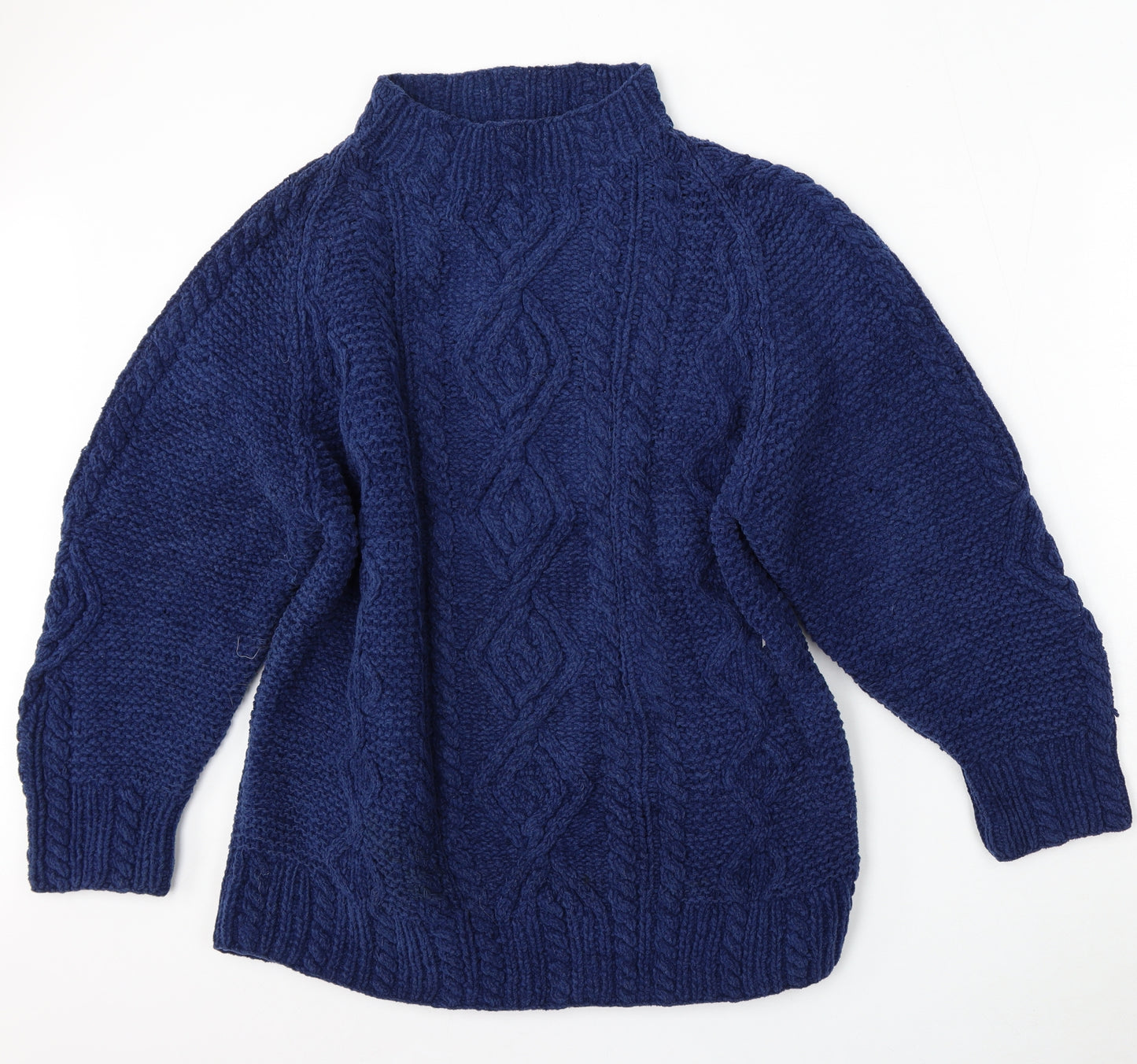 NEXT Womens Blue Round Neck Acrylic Pullover Jumper Size M