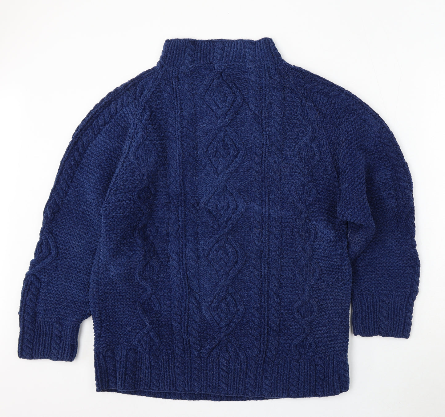 NEXT Womens Blue Round Neck Acrylic Pullover Jumper Size M