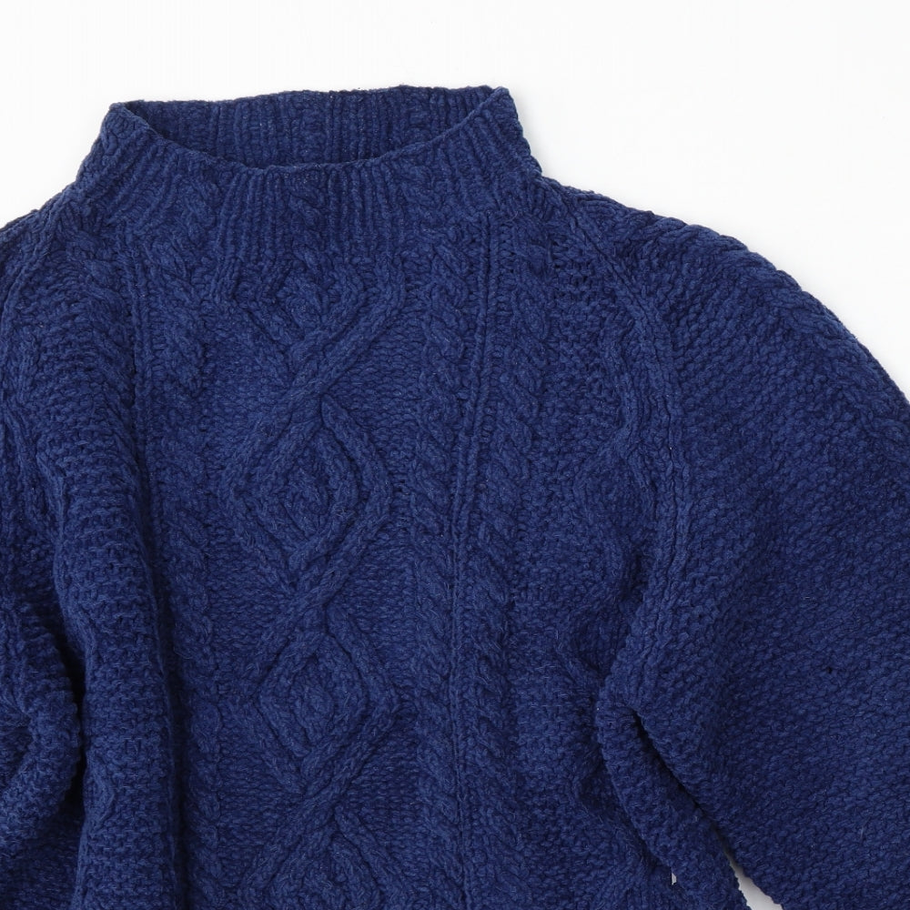 NEXT Womens Blue Round Neck Acrylic Pullover Jumper Size M