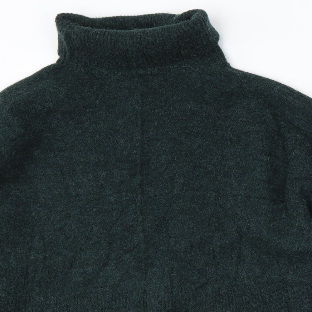& Other Stories Womens Green Roll Neck Polyamide Pullover Jumper Size M
