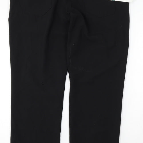 NEXT Womens Black Polyester Trousers Size 38 L31 in Regular